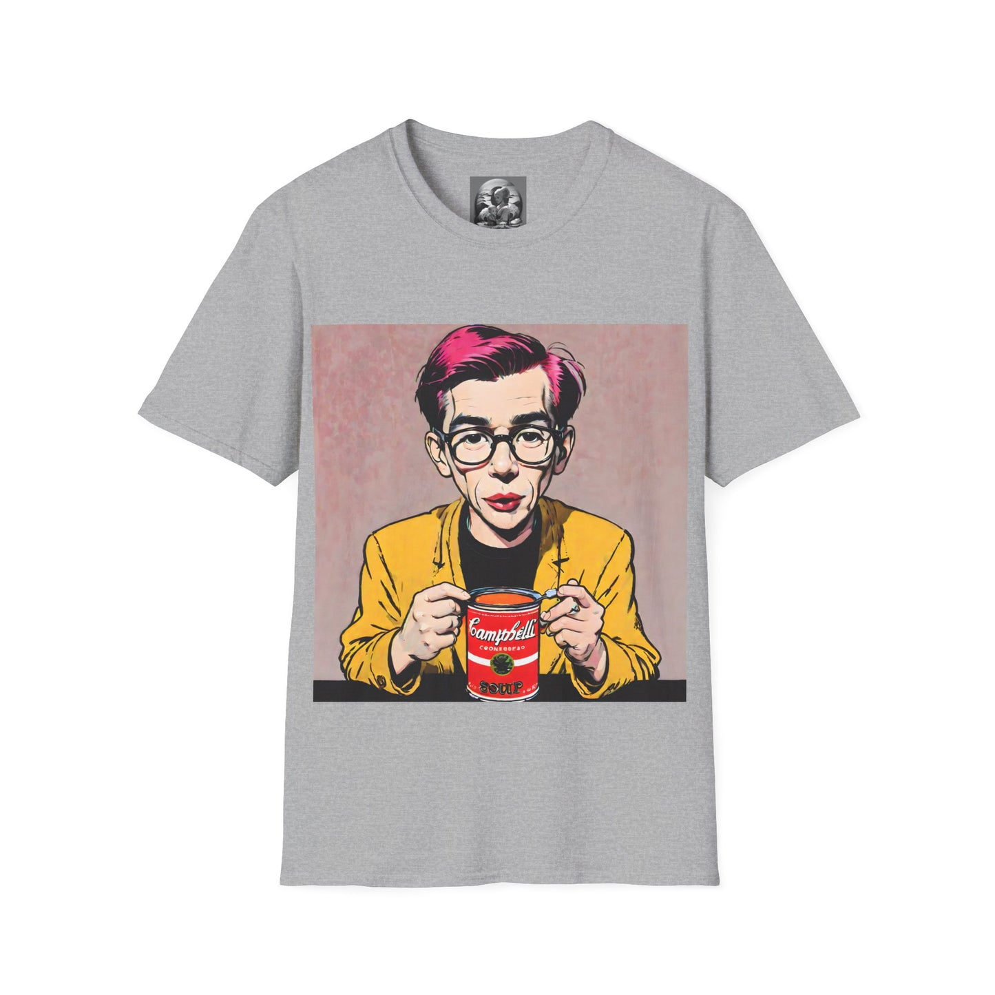 "Warhol: the abstract legend" Single Print Unisex Softstyle T-Shirt