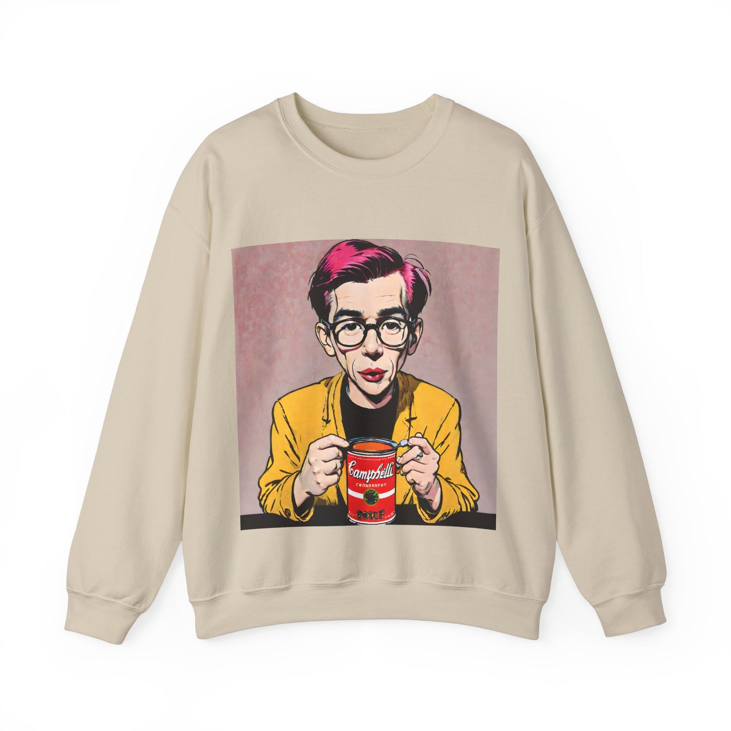 "Warhol: the abstract legend" Single Print Unisex Heavy Blend™ Crewneck Sweatshirt