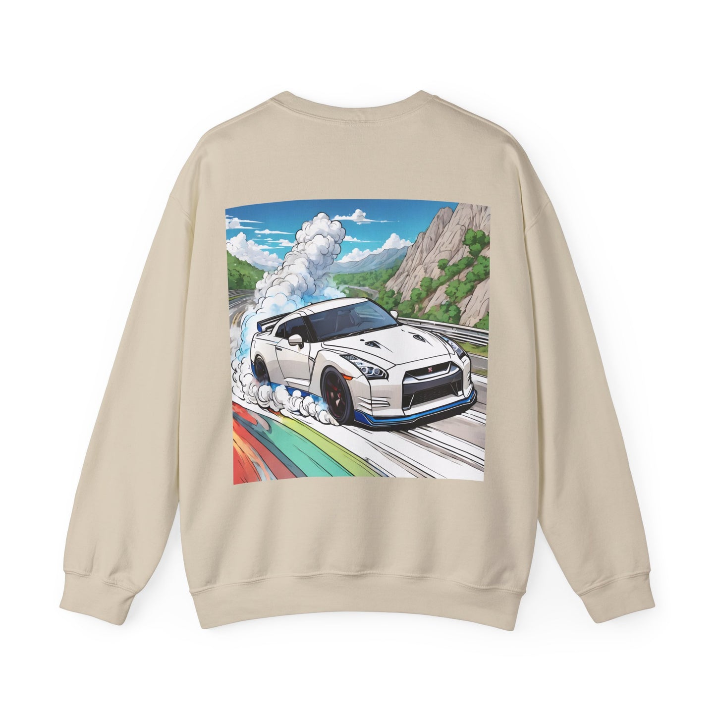 " Go, Go, Go Racing !!!!!!" Double Print Unisex Heavy Blend™ Crewneck Sweatshirt