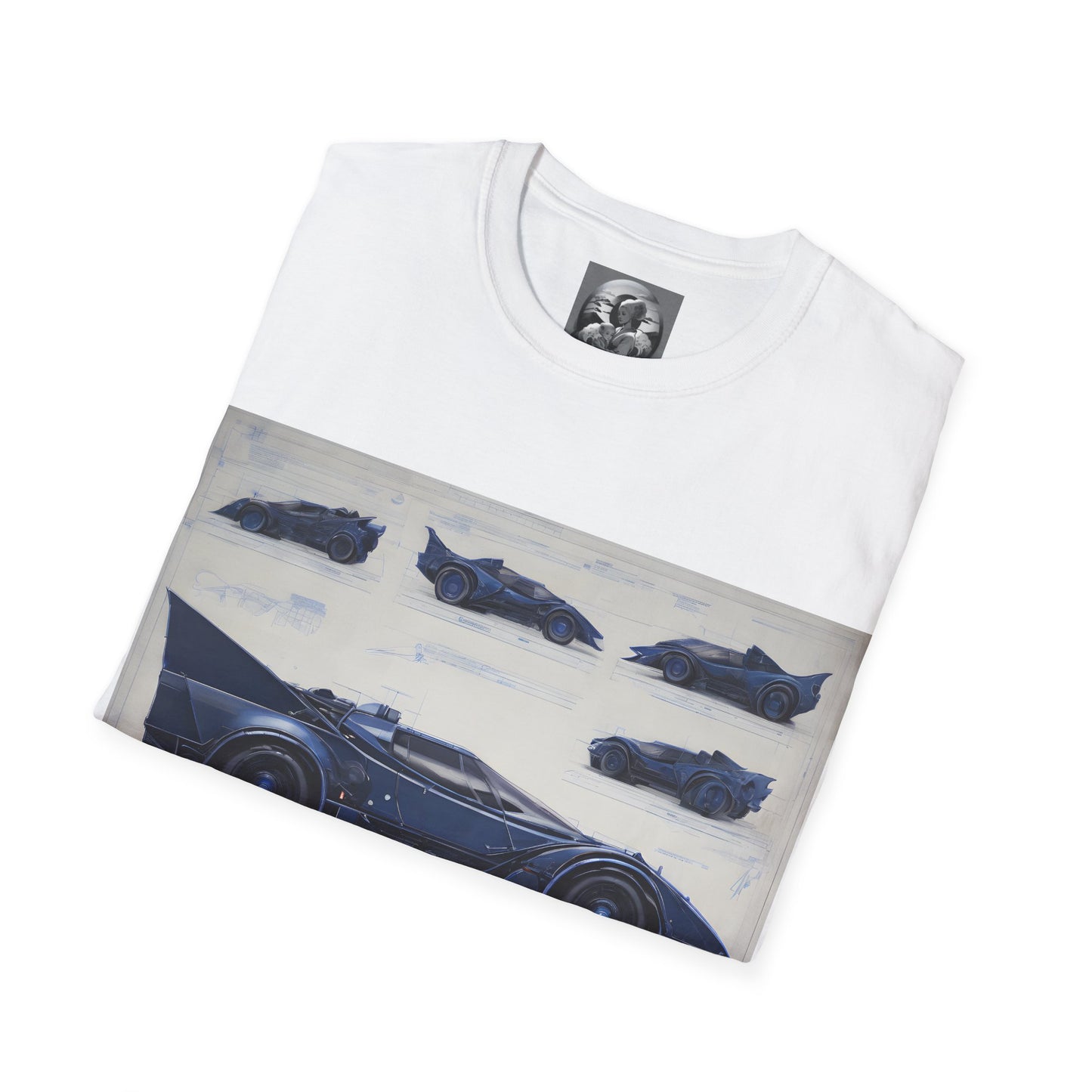 "Automobiliá de Chiroptera" Single Print Unisex Softstyle T-Shirt