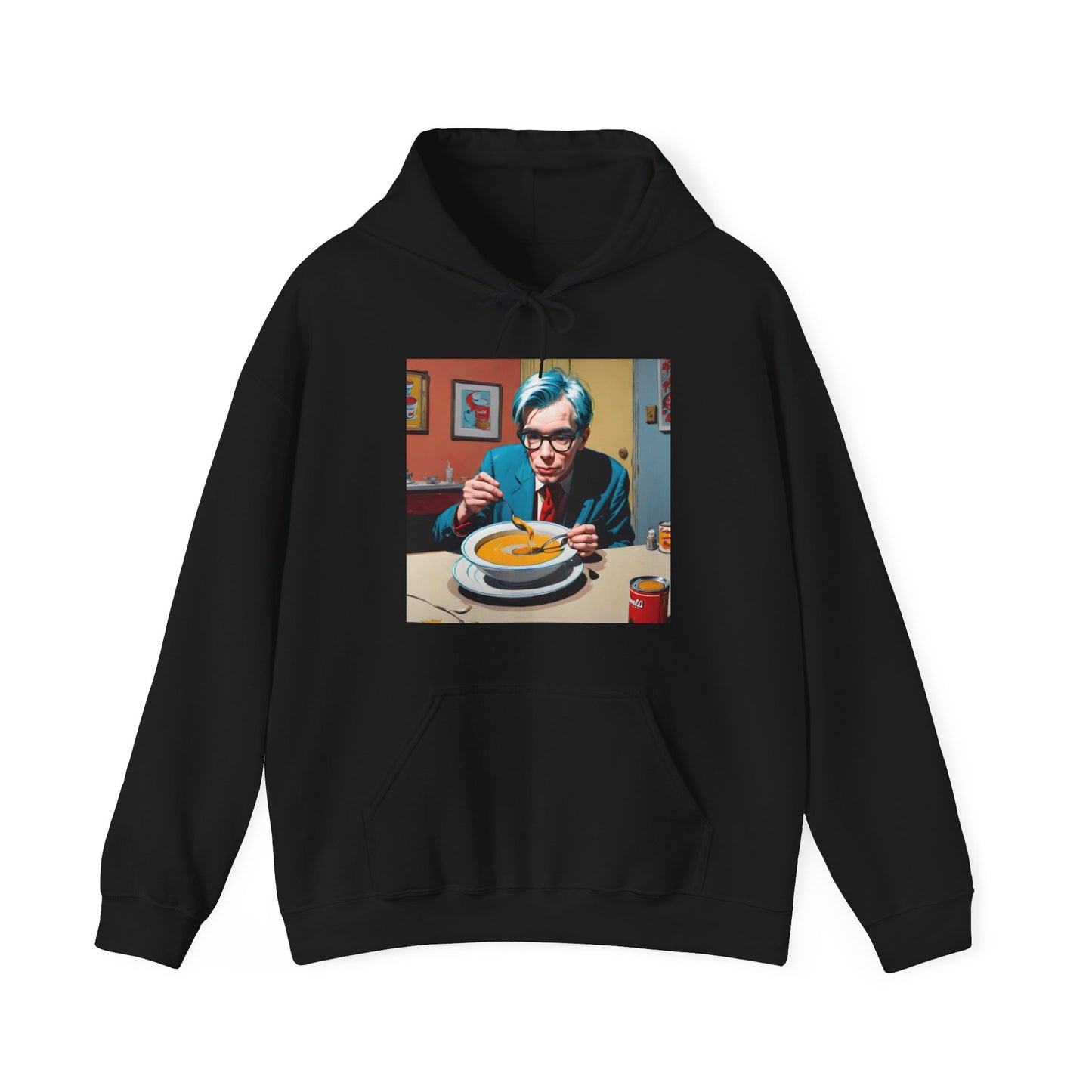 "Warhol: the abstract legend" Single Print Unisex Heavy Blend™ Hooded Sweatshirt