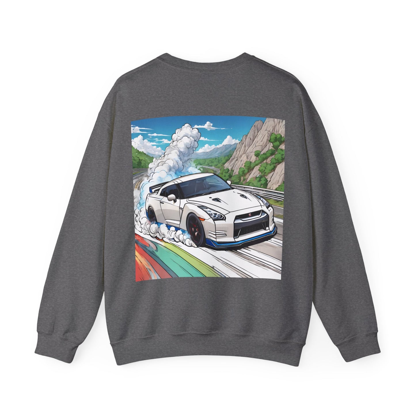 " Go, Go, Go Racing !!!!!!" Double Print Unisex Heavy Blend™ Crewneck Sweatshirt