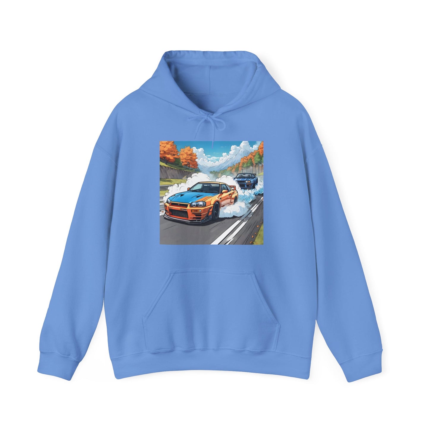 " Go, Go, Go Racing !!!!!!" Double Print Unisex Heavy Blend™ Hooded Sweatshirt