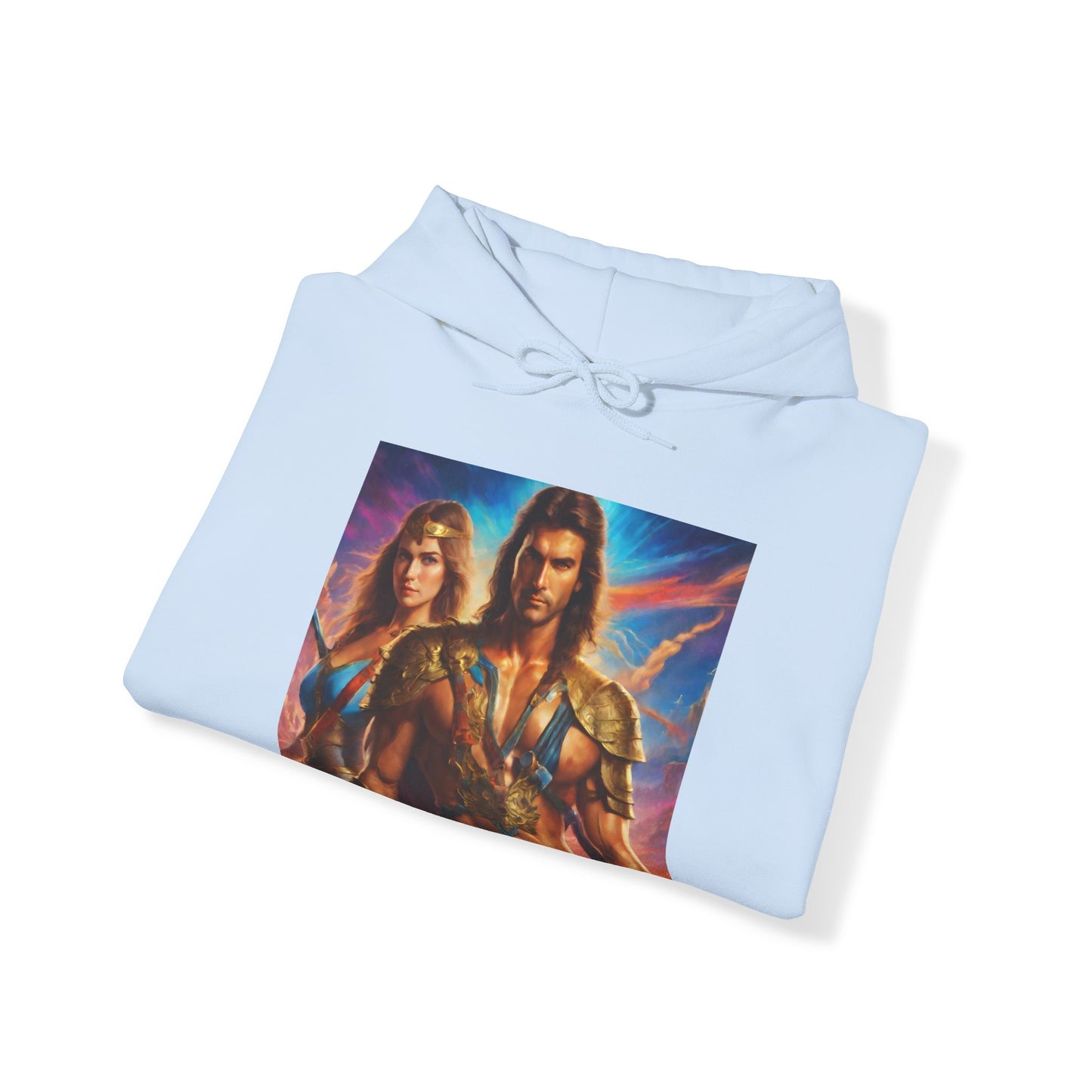 "80s medieval fantasy" Single Print Unisex Heavy Blend™ Hooded Sweatshirt