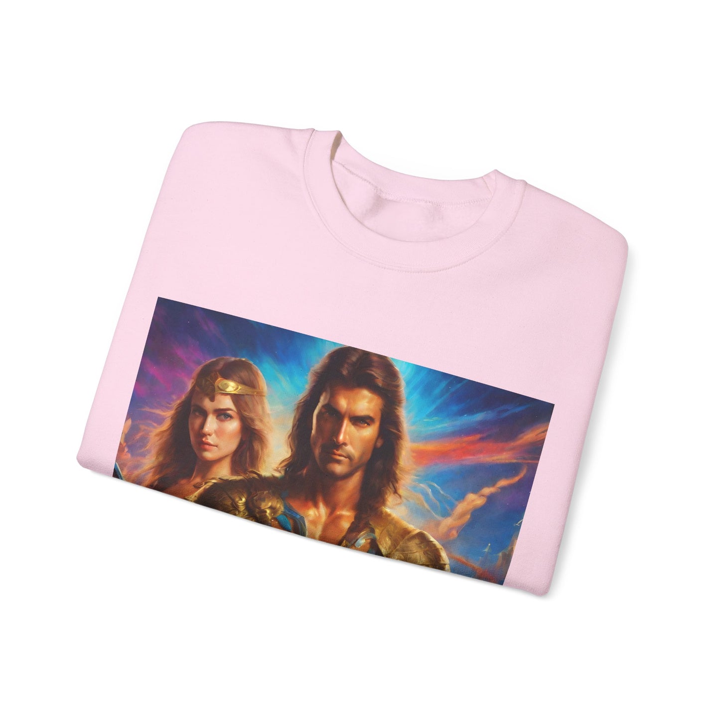 "80s medieval fantasy" Single Print Unisex Heavy Blend™ Crewneck Sweatshirt