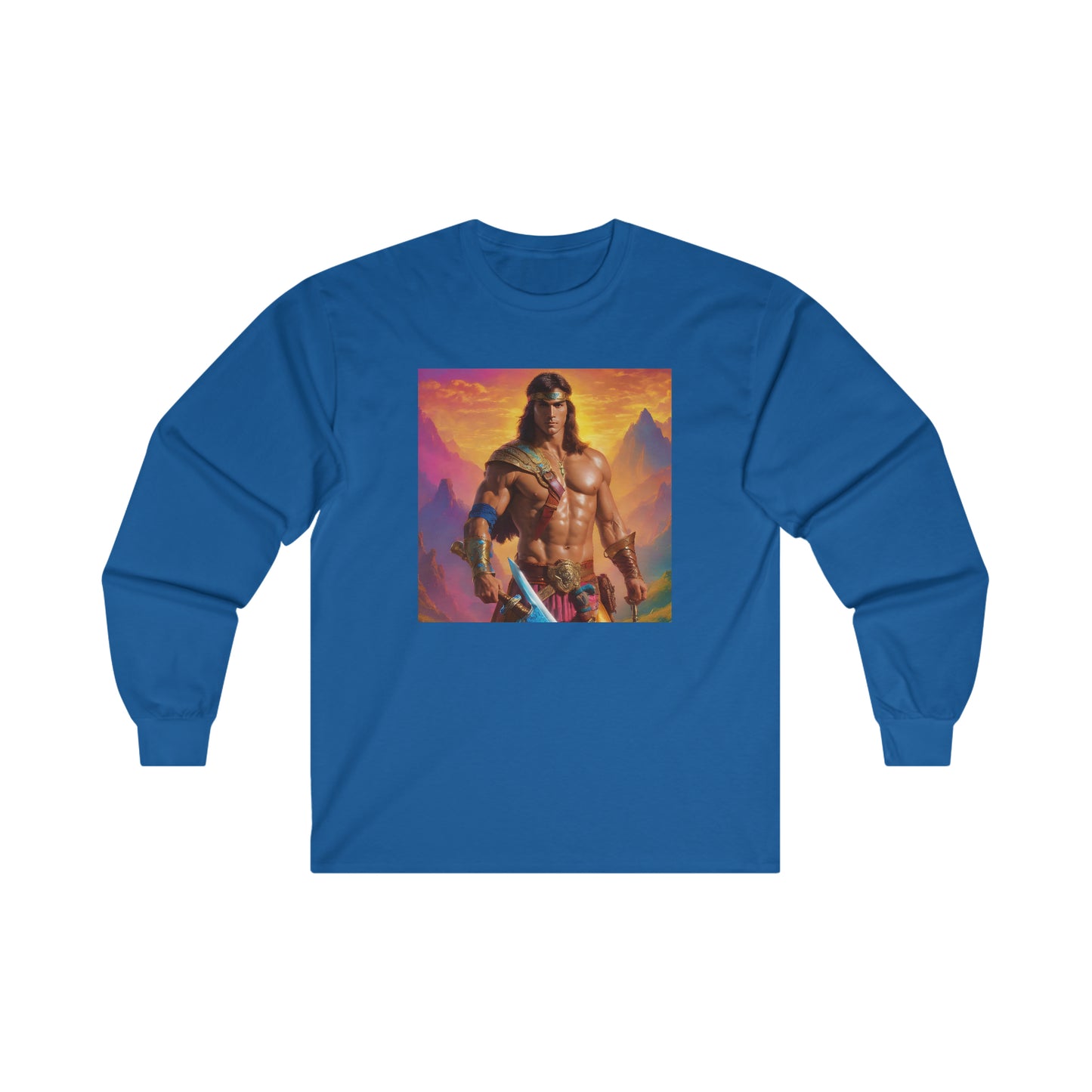 "80s medieval fantasy" Single Print Ultra Cotton Long Sleeve Tee