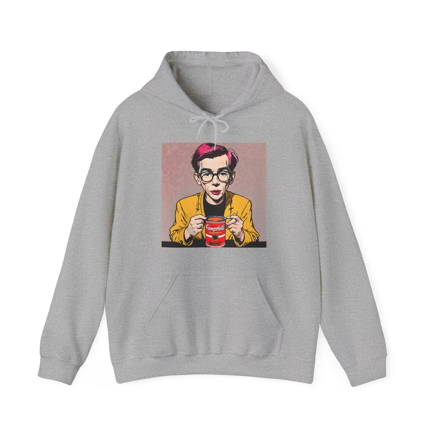 "Warhol: the abstract legend" Single Print Unisex Heavy Blend™ Hooded Sweatshirt