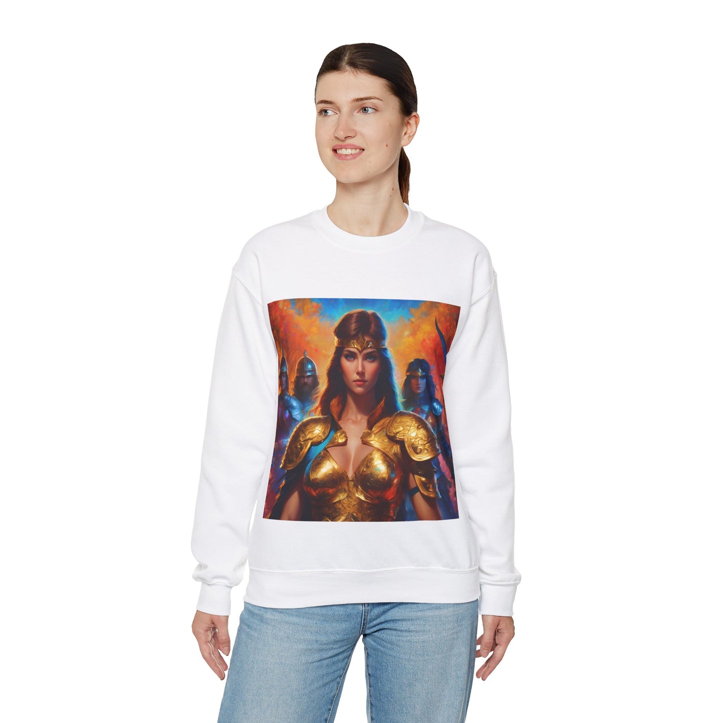 " Retro medical fantasy" Single Print Unisex Heavy Blend™ Crewneck Sweatshirt