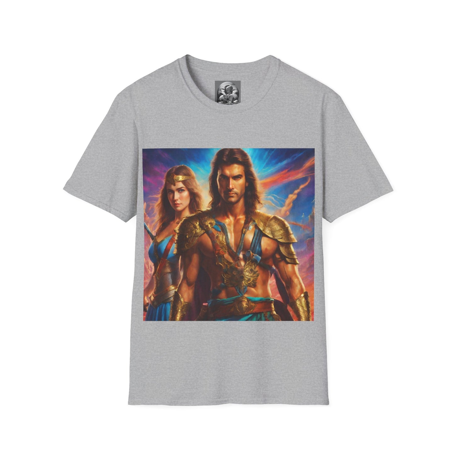 "80s medieval fantasy" Single Print Unisex Softstyle T-Shirt