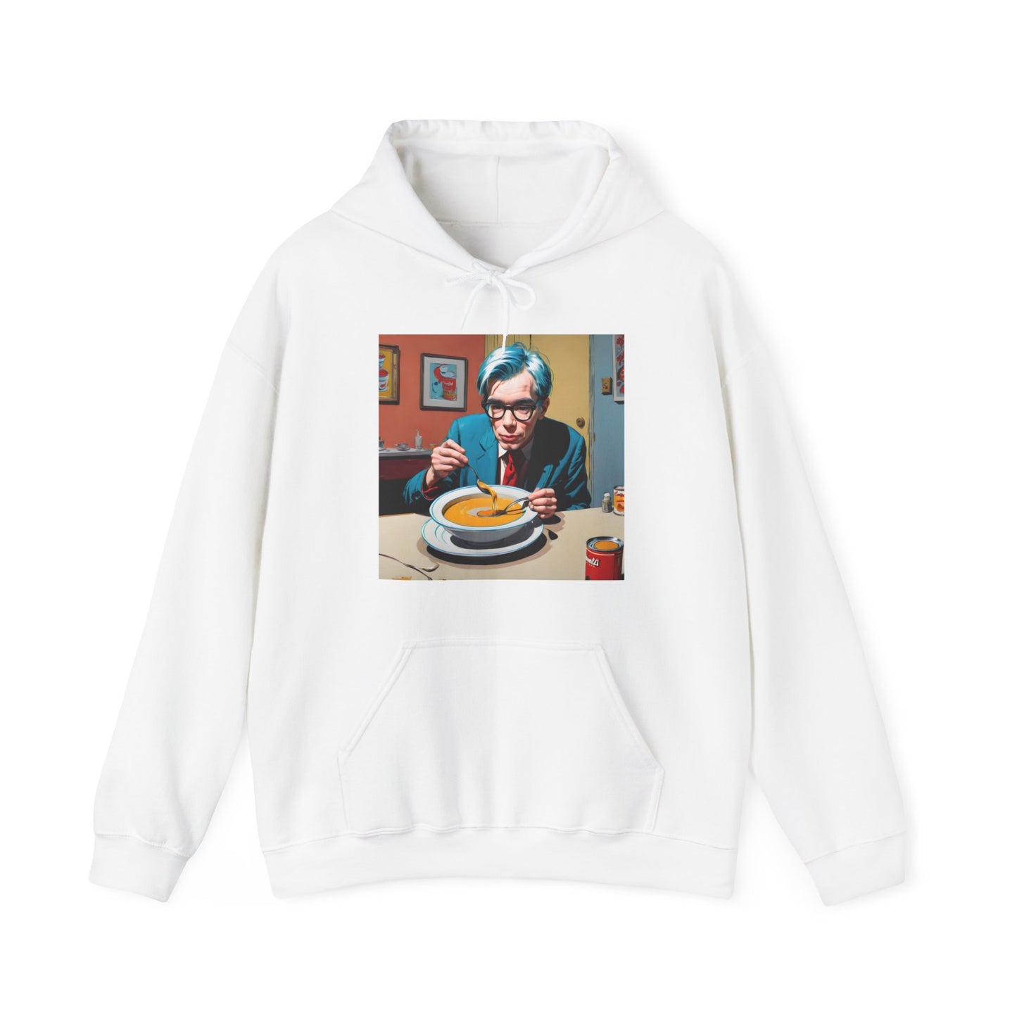 "Warhol: the abstract legend" Single Print Unisex Heavy Blend™ Hooded Sweatshirt