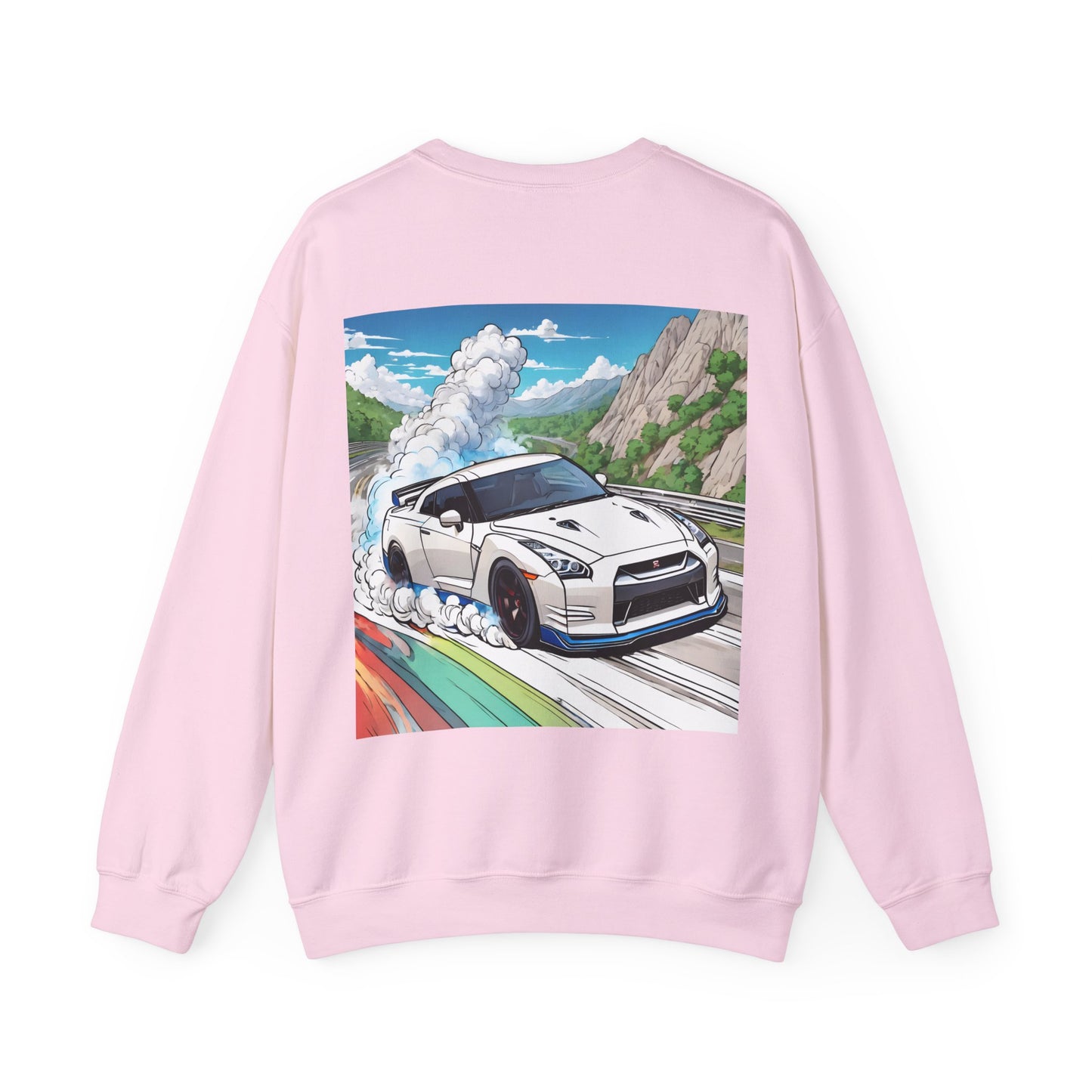 " Go, Go, Go Racing !!!!!!" Double Print Unisex Heavy Blend™ Crewneck Sweatshirt