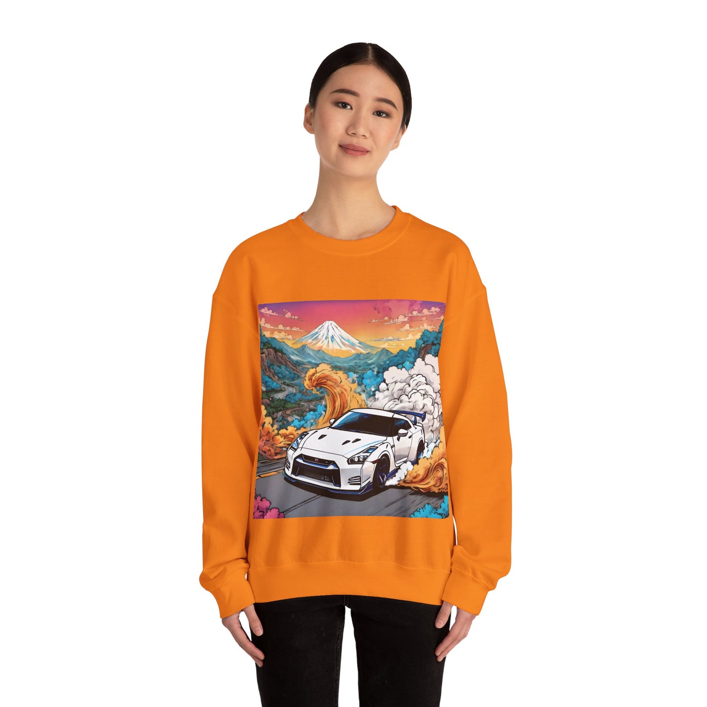 " Go, Go, Go Racing !!!!!!" SinglePrint Unisex Heavy Blend™ Crewneck Sweatshirt