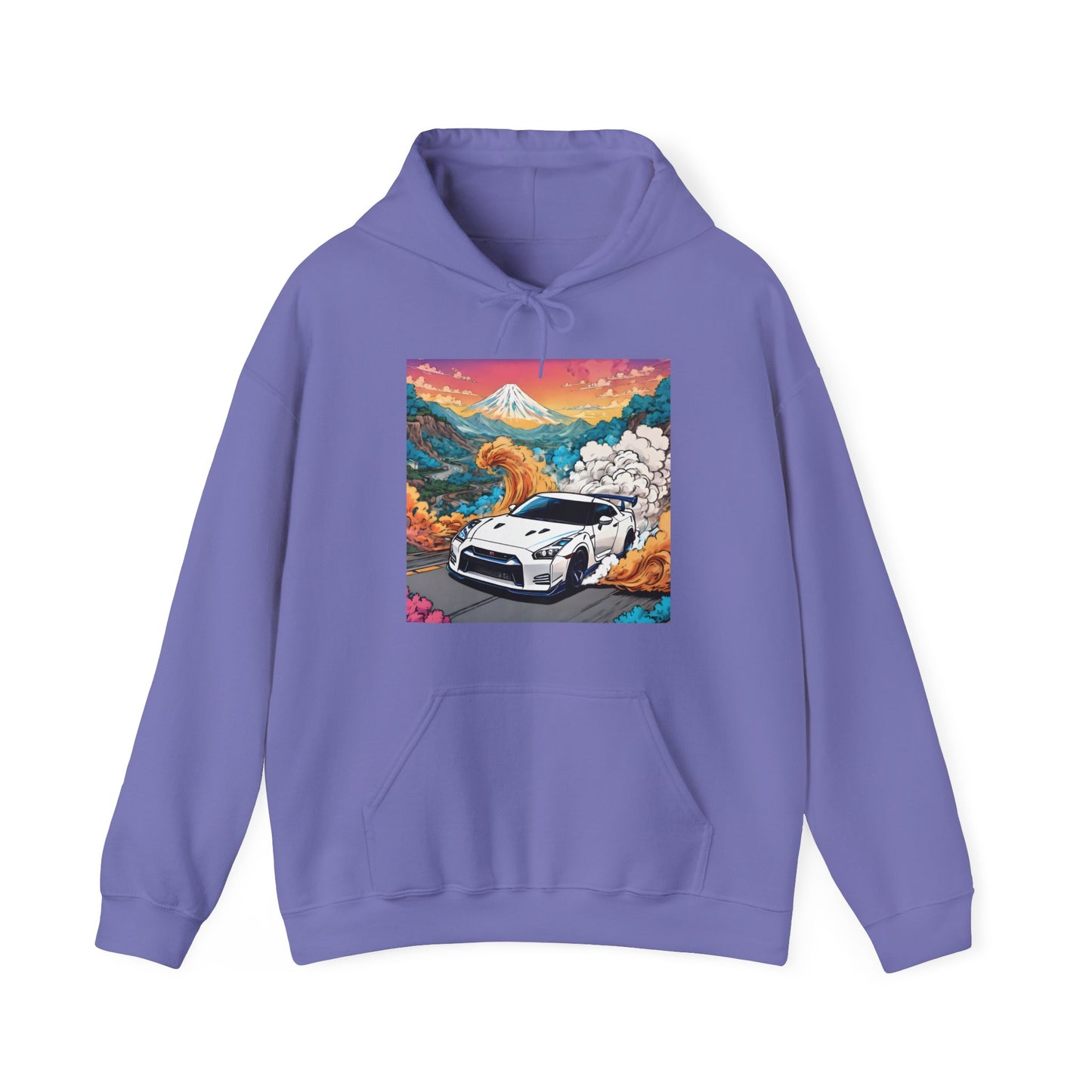 " Go, Go, Go Racing !!!!!!" Double Print Unisex Heavy Blend™ Hooded Sweatshirt