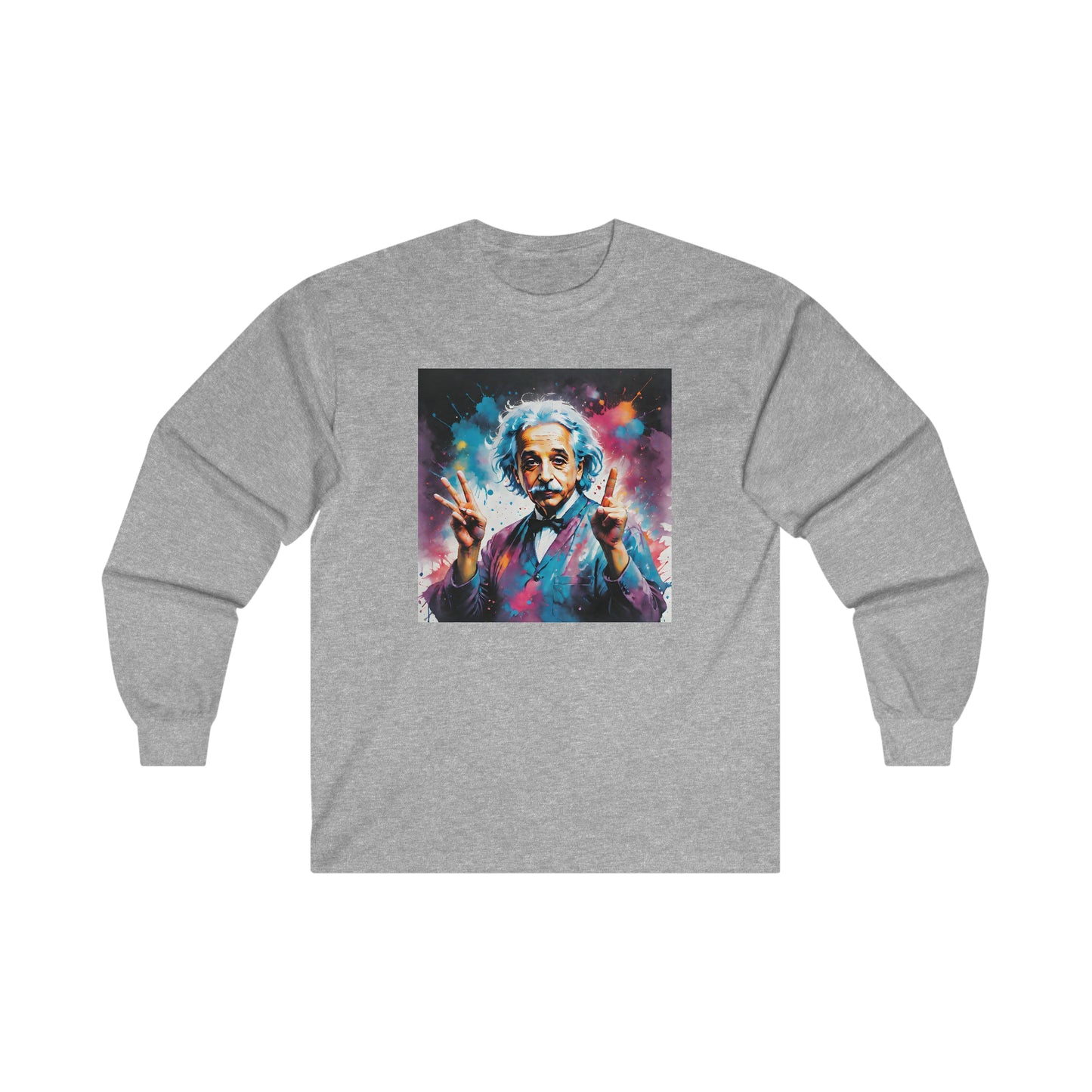 "The theory of everything" Single Print Ultra Cotton Long Sleeve Tee