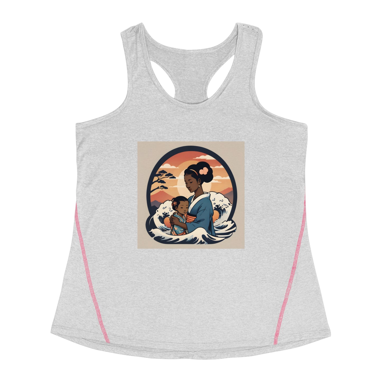 "Princess x Queen" Single Print Women's Racerback Sports Top