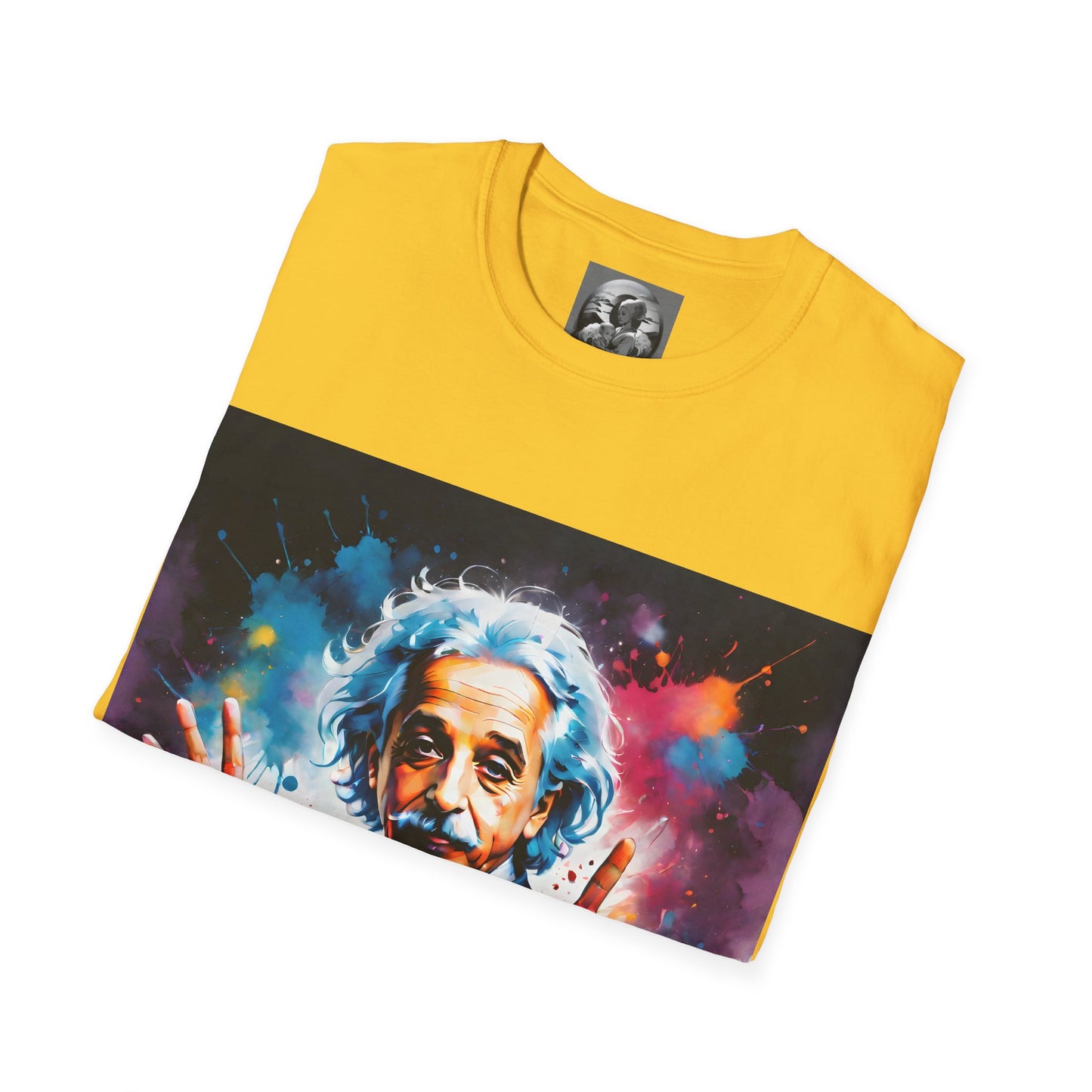 "Theory of everything" Single Print Unisex Softstyle T-Shirt