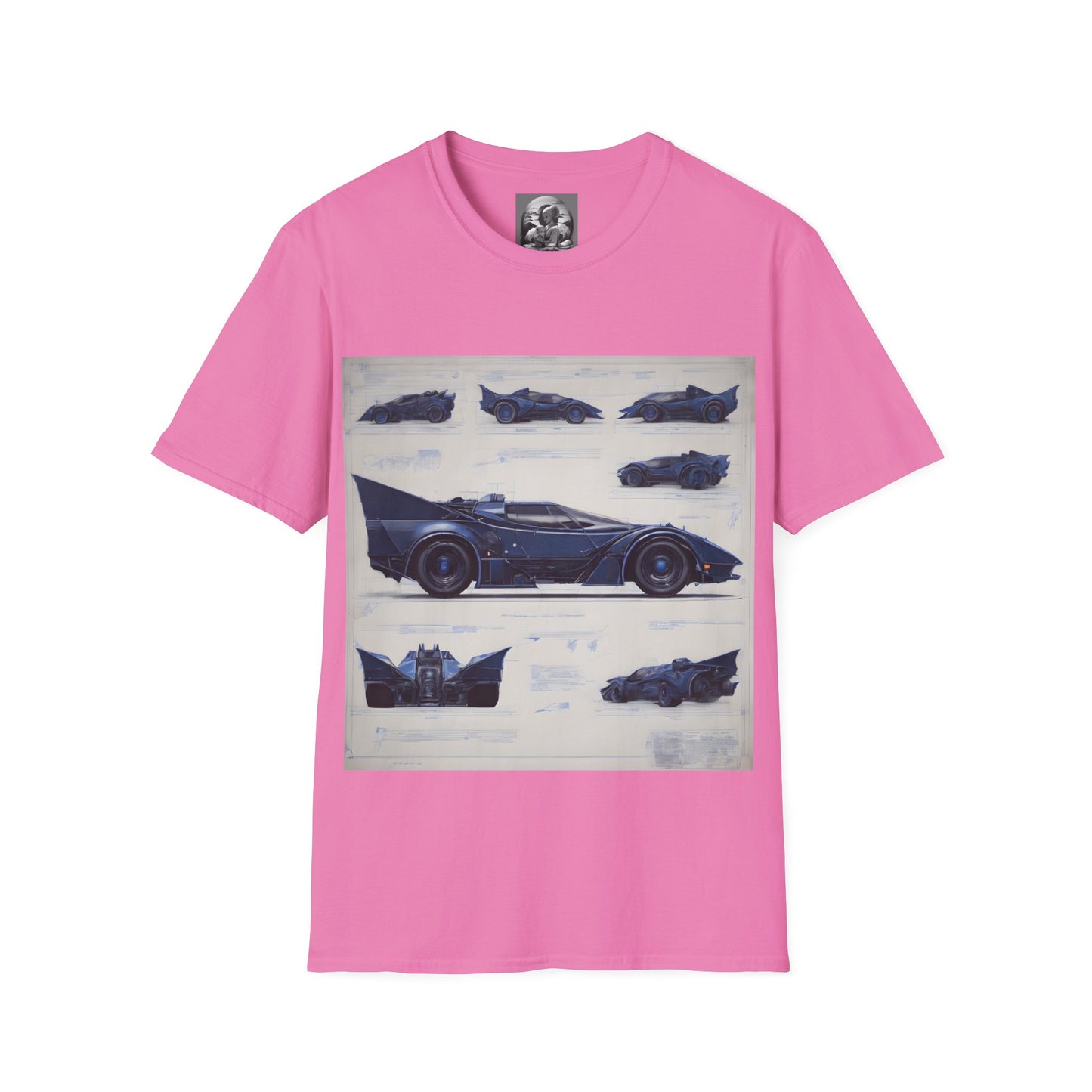 "Automobiliá de Chiroptera" Single Print Unisex Softstyle T-Shirt