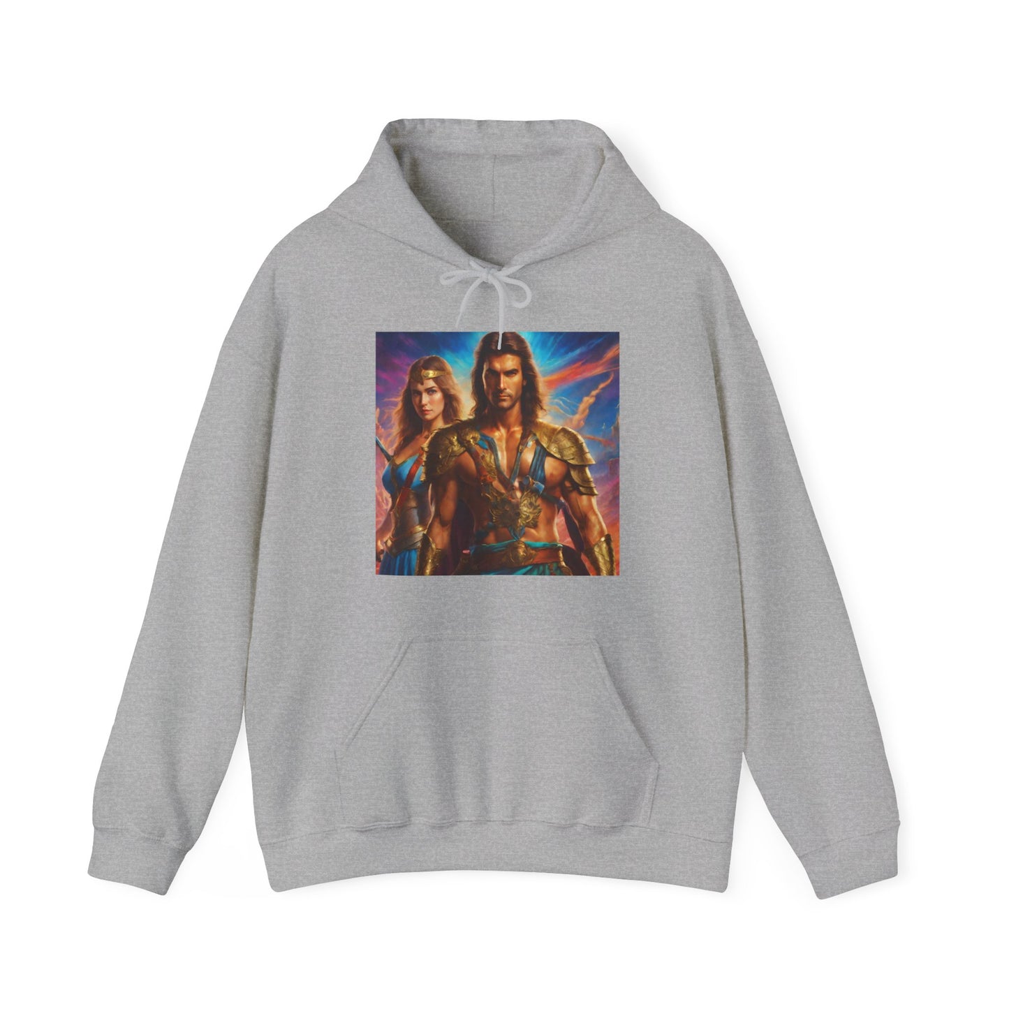 "80s medieval fantasy" Single Print Unisex Heavy Blend™ Hooded Sweatshirt