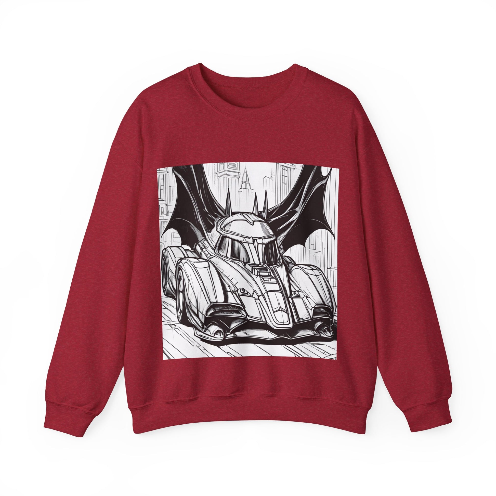 "Automobiliá de Chiroptera" Single Print Unisex Heavy Blend™ Crewneck Sweatshirt