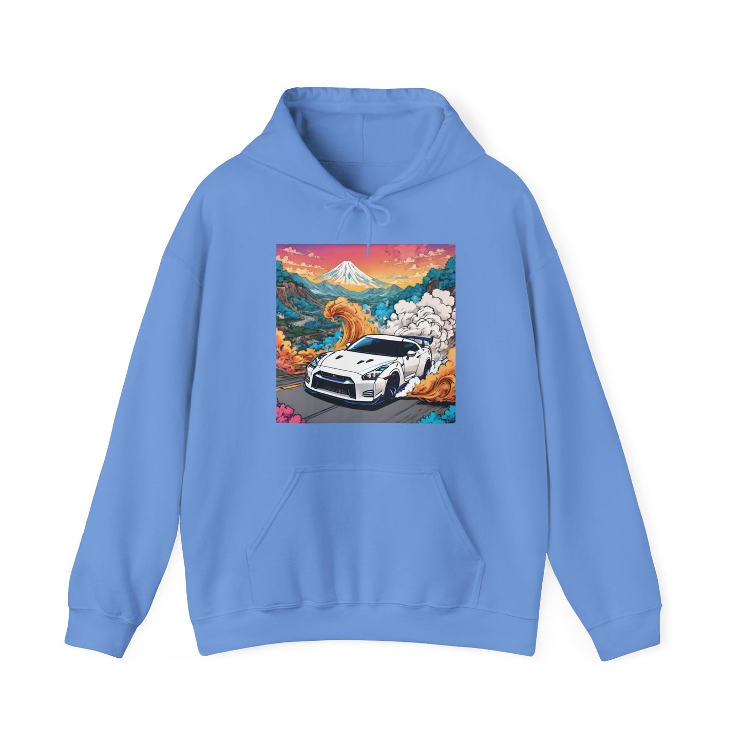 " Go, Go, Go Racing !!!!!!" Double Print Unisex Heavy Blend™ Hooded Sweatshirt