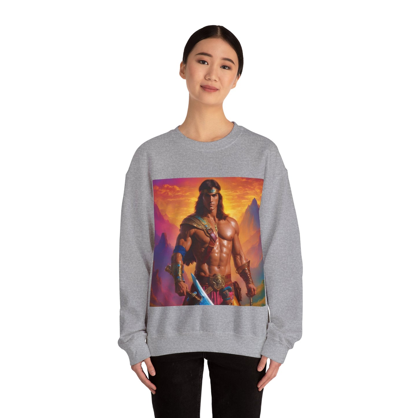 " Retro medical fantasy" Single Print Unisex Heavy Blend™ Crewneck Sweatshirt