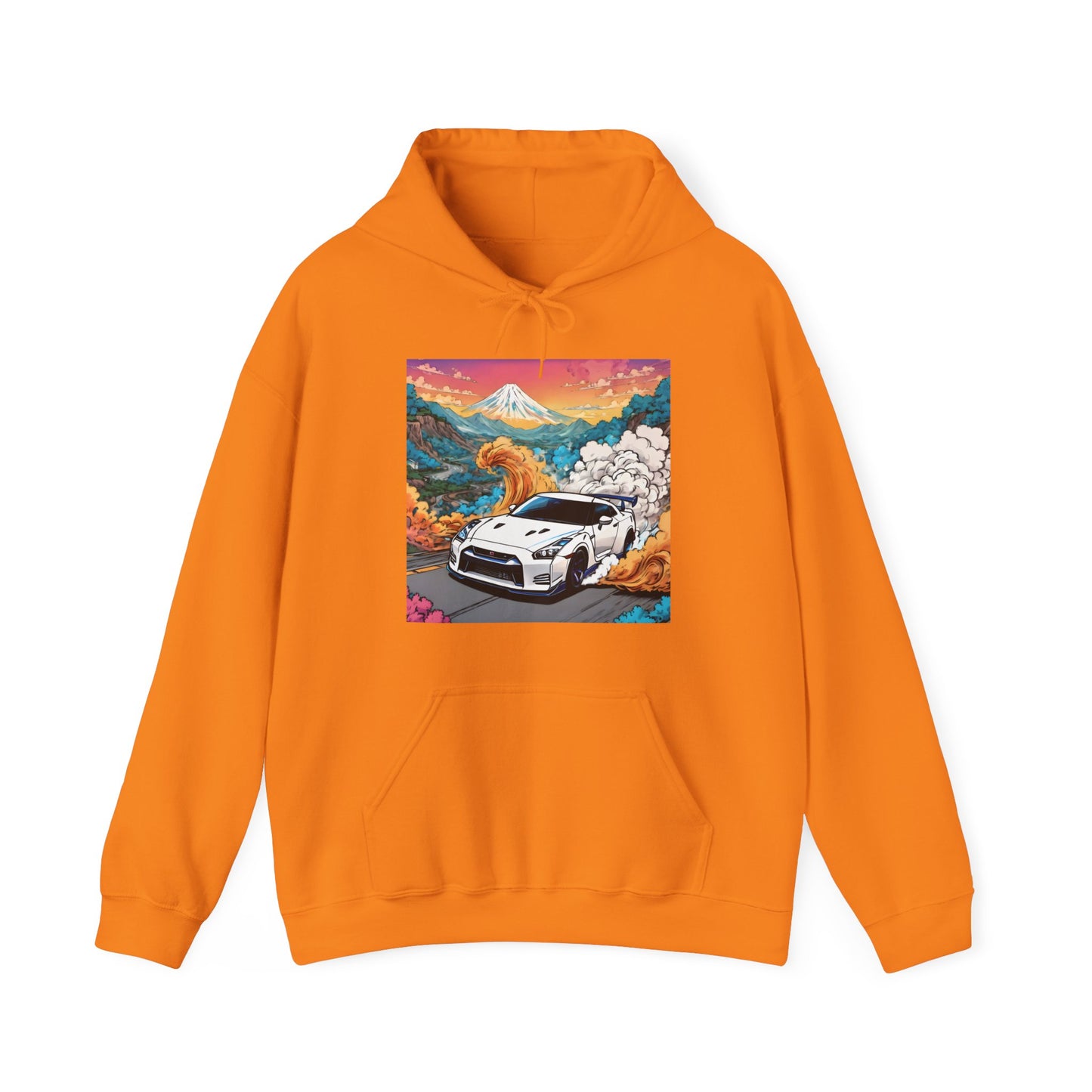 " Go, Go, Go Racing !!!!!!" Double Print Unisex Heavy Blend™ Hooded Sweatshirt