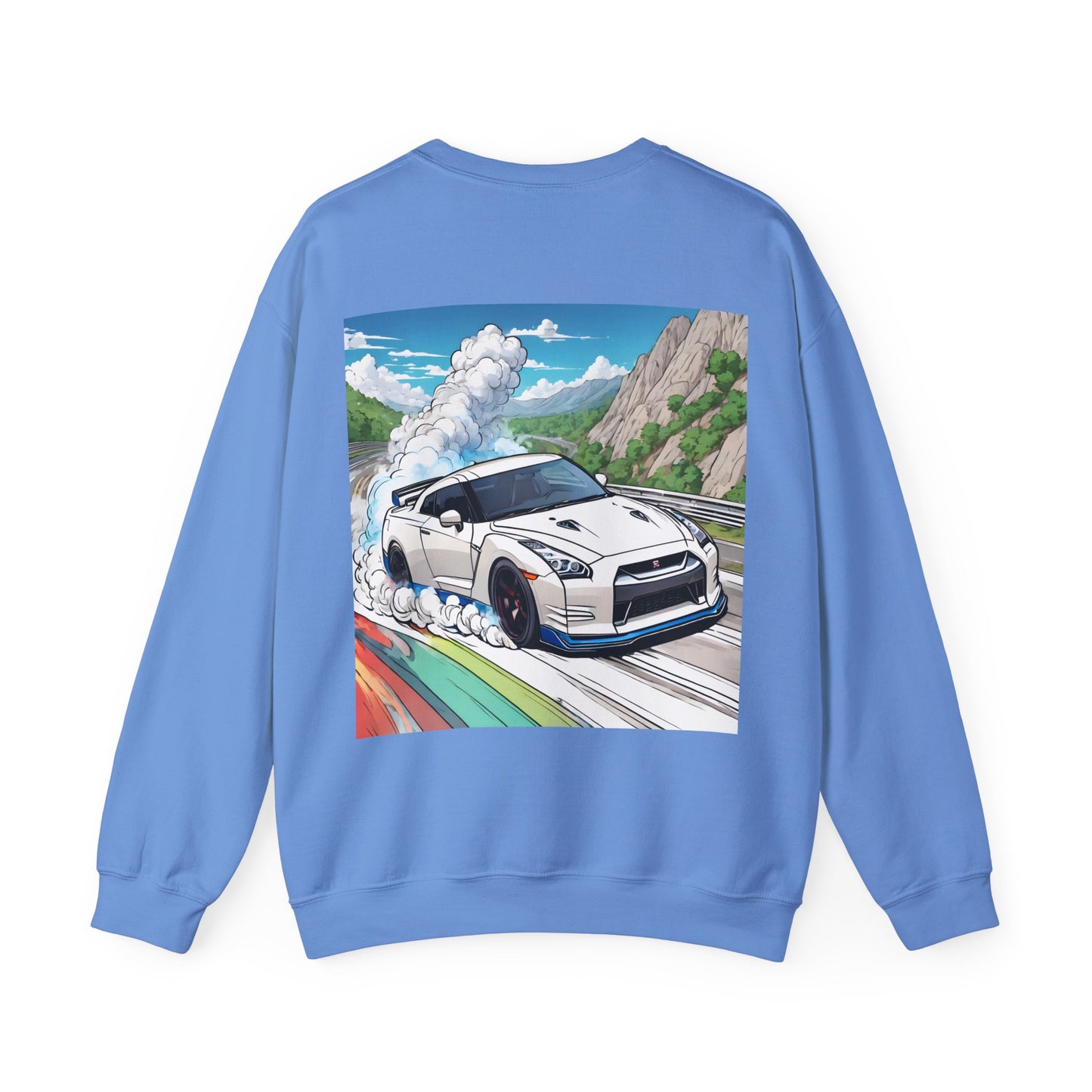 " Go, Go, Go Racing !!!!!!" Double Print Unisex Heavy Blend™ Crewneck Sweatshirt